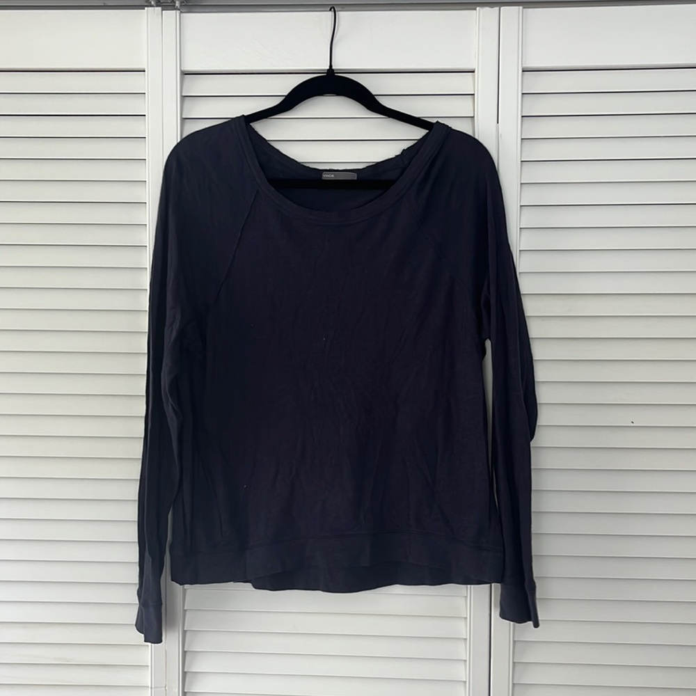 Vince Long-Sleeve Blue T-Shirt